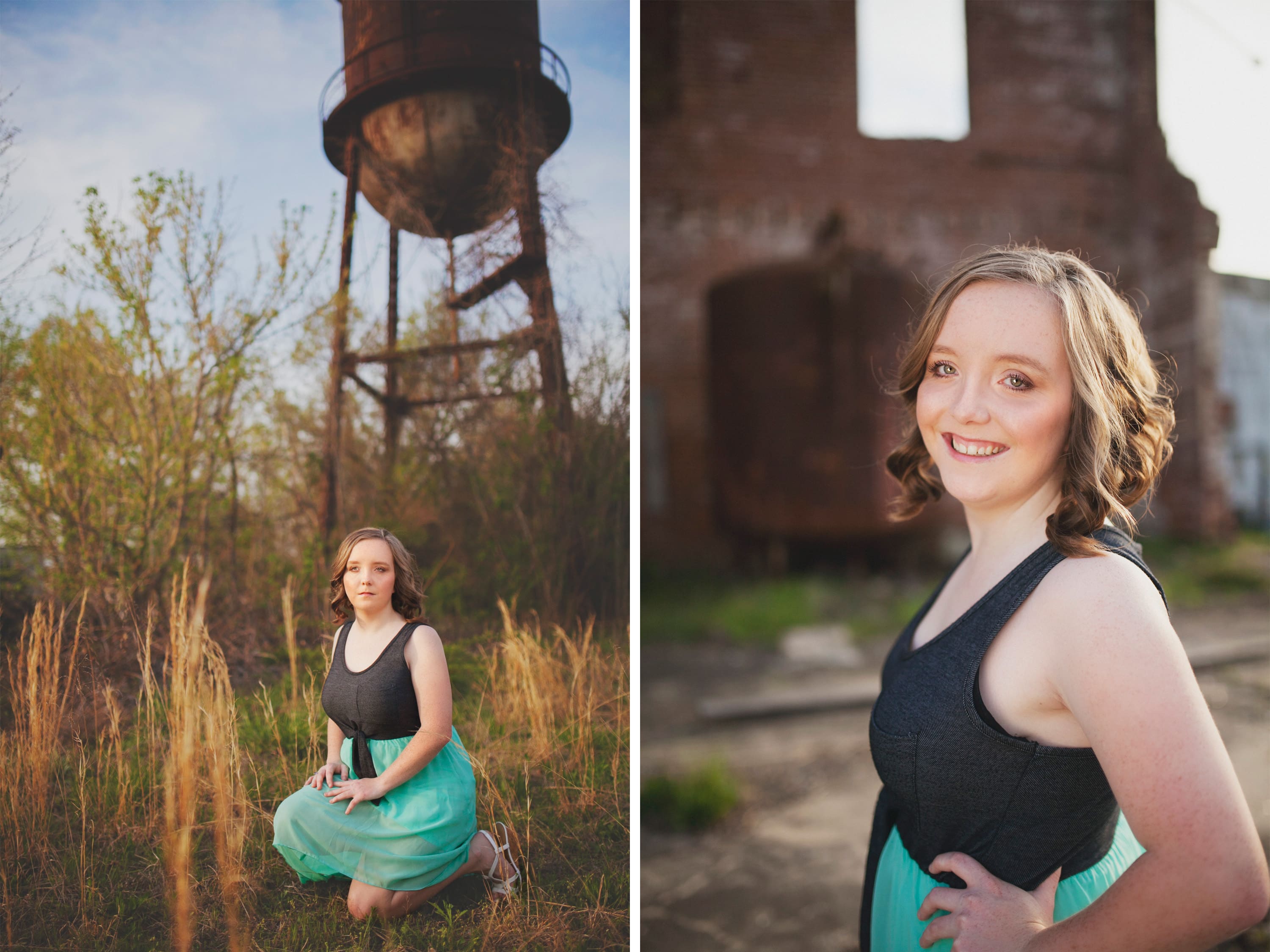 Vibrant urban senior portraits
