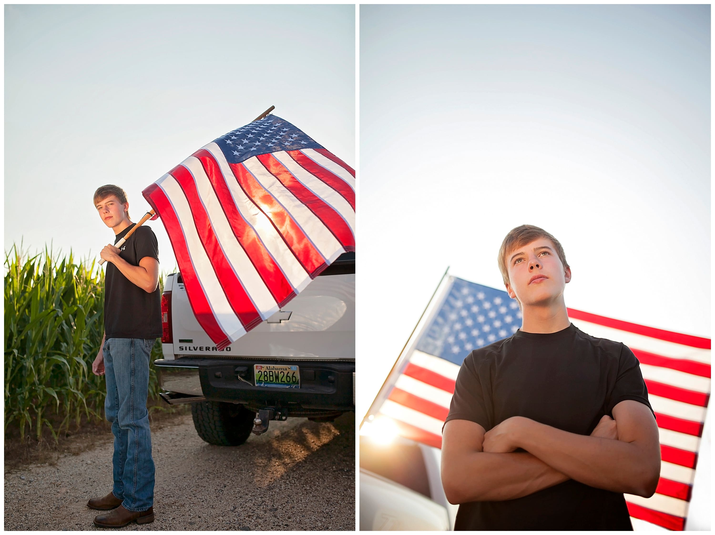 Patriotic senior pictures