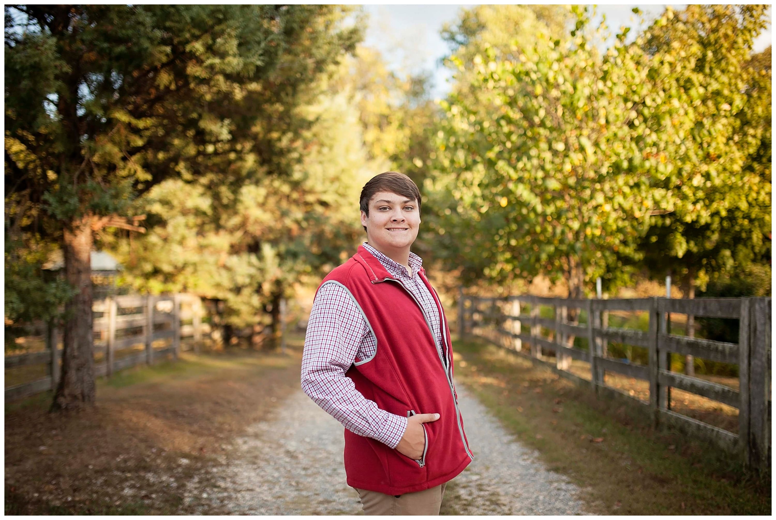 rustic senior session